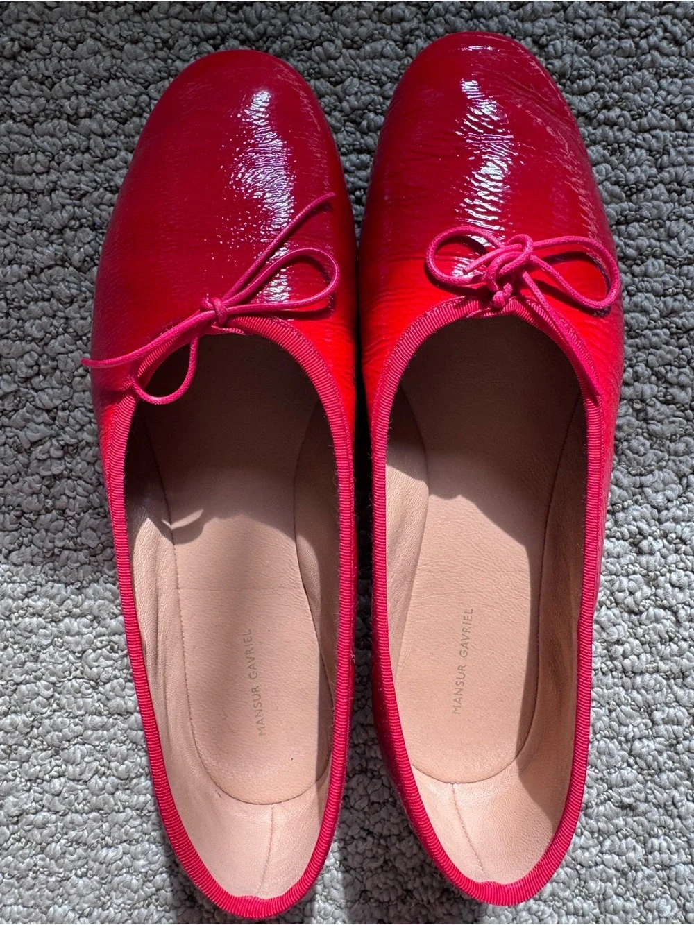 Mansur Gavriel Dream Ballerina Size 36.5 in Poppy Red - Picture 5 of 8